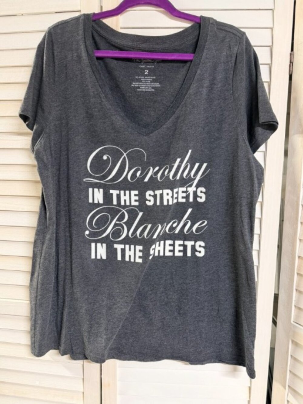 Funny Golden Girls fitted graphic v-neck tee